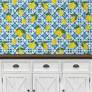 Buscar pintada azul Acuarela