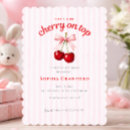 Buscar cereza invitaciones Rosa y rojo