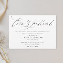 Buscar el amor es paciente invitaciones Moderno