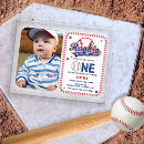 Buscar béisbol del vintage invitaciones Chico