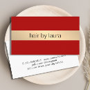 Buscar roja tarjetas de visita Elegante
