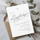 Buscar blanco invitaciones para bautizos Clásico