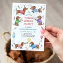 Buscar perro salchicha invitaciones Para niños