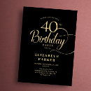 Buscar letras doradas invitaciones Elegante