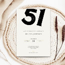 Buscar 51 años invitaciones Elegante
