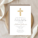 Buscar cruz marrón invitaciones Simple
