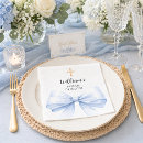 Buscar bautizo servilletas Azul