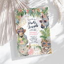 Buscar fiesta del safari invitaciones Cualquier niño