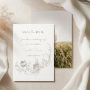 Buscar tono de la sepia invitaciones Floral