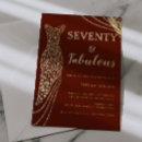 Buscar septuagésimo invitaciones Oro