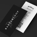 Buscar corte pelo de tarjetas de visita Blanco y negro