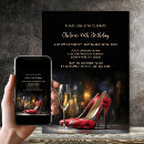Buscar zapatos rojos invitaciones Champán