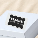 Buscar frágil pegatinas Negro