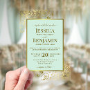 Buscar verde menta y oro invitaciones Para todos