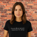 Buscar sarcásticas camisetas Para ella