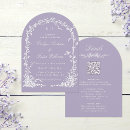 Buscar la lavanda boda invitaciones Invitados