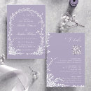 Buscar la lavanda boda invitaciones Invitados