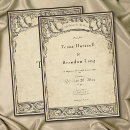 Buscar pergamino vintage invitaciones Elegante