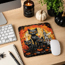 Buscar gatos negros alfombrillas de raton General y unisex