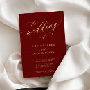 Buscar borgoña boda invitaciones Tradicional
