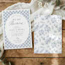 Buscar fiesta compromiso invitaciones Azul polvoriento