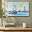 Buscar barco de vela posters Azul