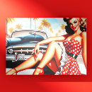 Buscar chica retro postales Chica de anclaje