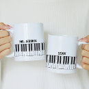 Buscar piano tazas Músico
