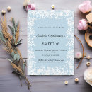 Buscar copos de nieve azules invitaciones Azul claro