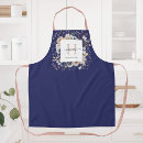 Buscar flores elegantes delantales Monograma