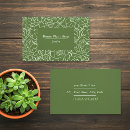 Buscar plantas verdes tarjetas de visita Clientes