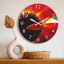 Buscar cocina roja relojes de pared Para ellos