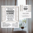 Buscar window tarjetas de visita Construcción