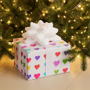 Buscar corazones coloridos papel de regalo Elegante