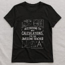 Buscar fórmula de la matemáticas camisetas Profesores