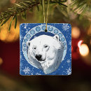 Buscar osos blancos adornos Navidad