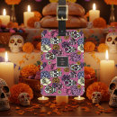 Buscar calavera etiquetas para maletas Flores