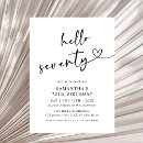 Buscar septuagésimo invitaciones Tipografía