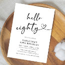 Buscar octogésimo invitaciones Para ella