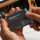 Buscar musical tarjetas de visita Cantautor