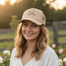 Buscar ducha nupcial moderna gorras Dama de honor