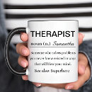 Buscar terapeuta profesional tazas Divertido