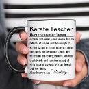 Buscar artes marciales tazas Instructor de karate