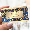 Buscar piel animal tarjetas de visita Elegante