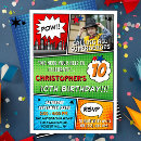 Buscar cómic invitaciones Superhéroe