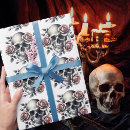 Buscar gótico lindo papel de regalo Esqueleto