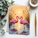 Buscar pintura del flamenco postales Rosa