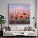 Buscar amapolas rojas posters Rojo