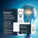 Buscar bombilla tarjetas de visita Electricidad