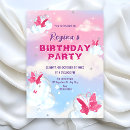 Buscar mariposa brillante invitaciones Rosa